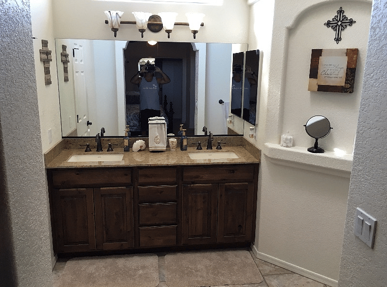 Master bedroom vanity