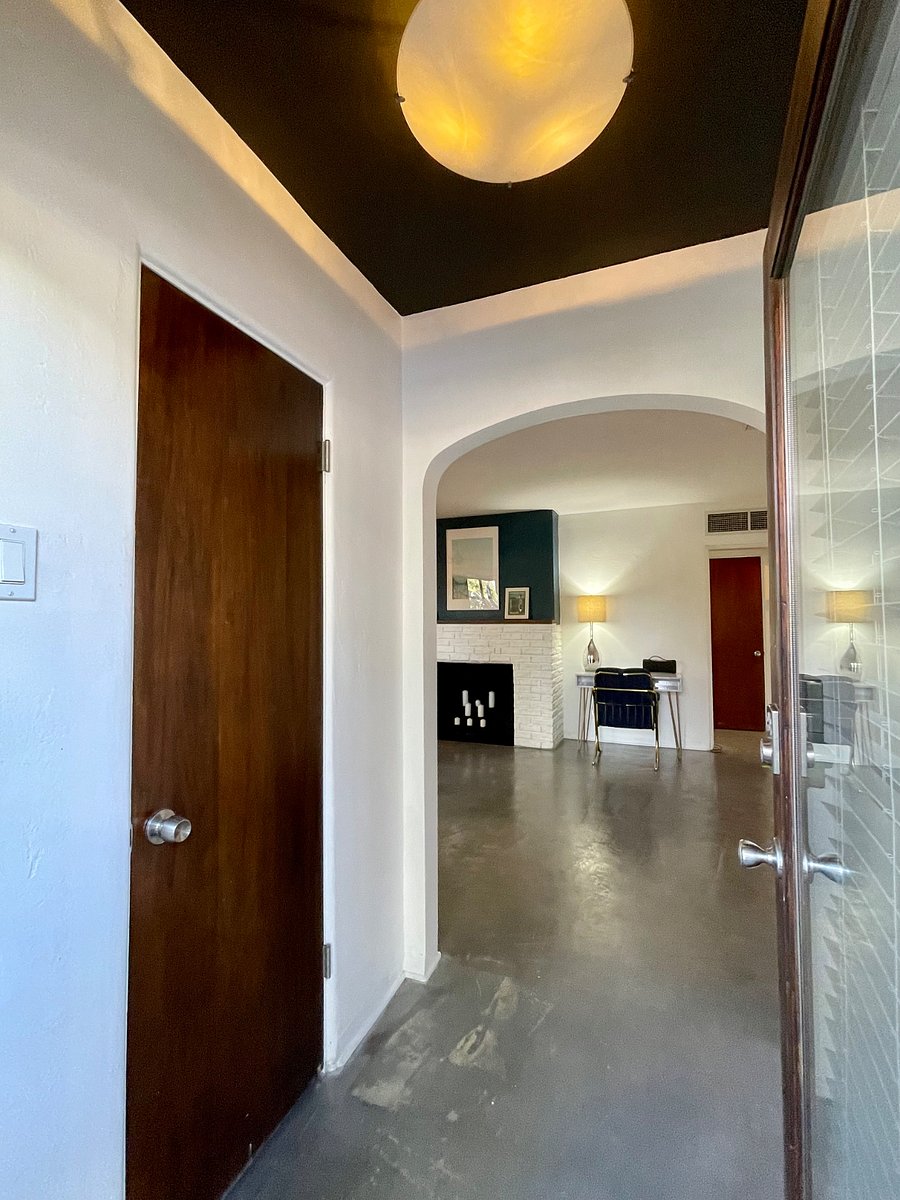 Front entryway with a closet for storage on the left,