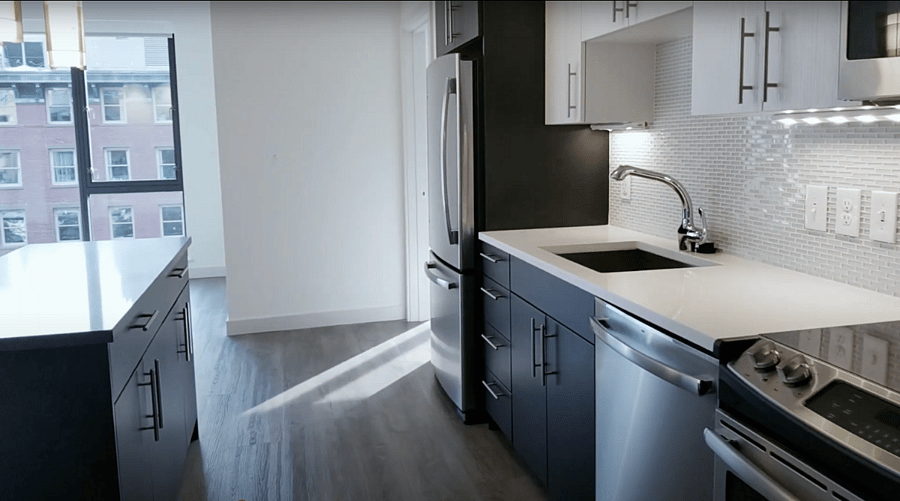 KITCHEN & LIVING ROOM (PARTIAL VIEW)
