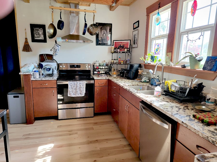 Fully stocked kitchen
