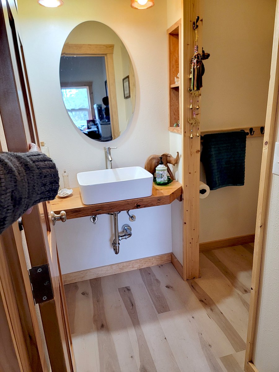 Private Bathroom has tub and shower
