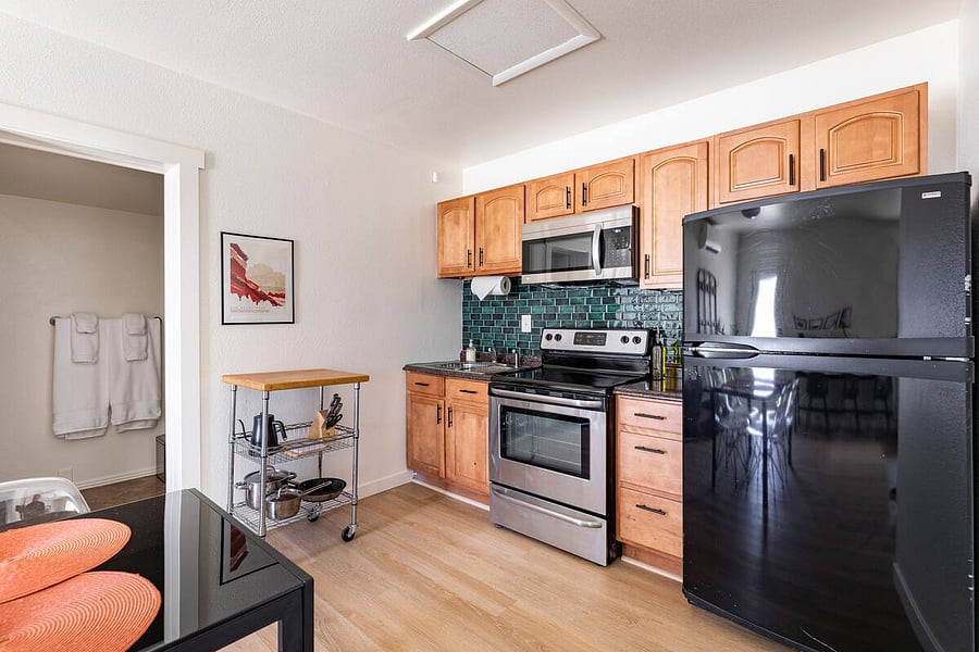 Dining table in kitchen seats 4