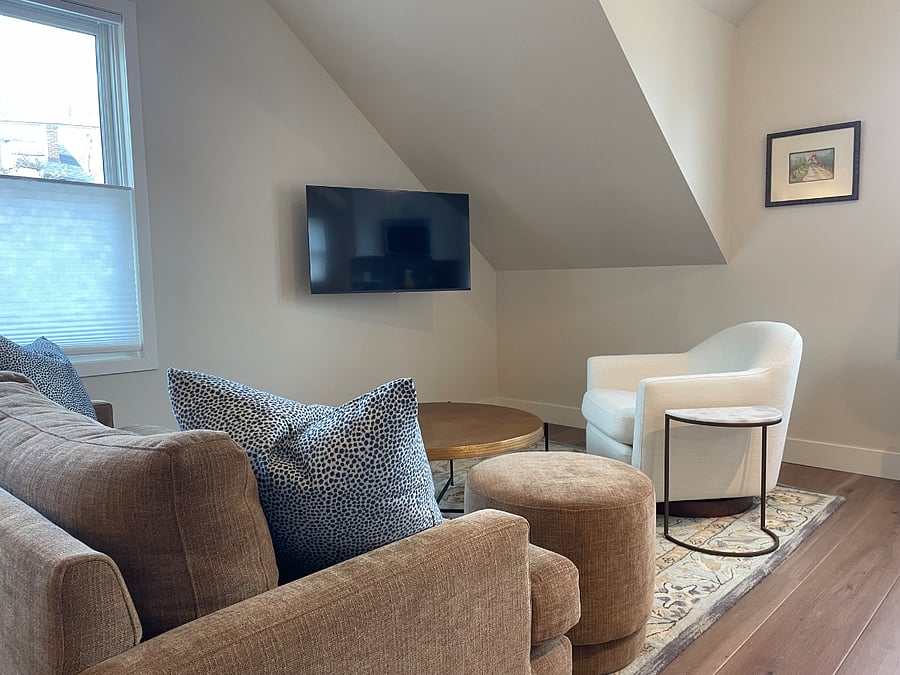 Sofa and swival chair new from west elm