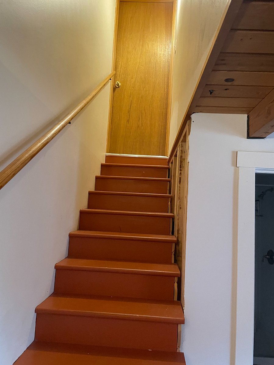 Stairs to the main house, but locked from both sides