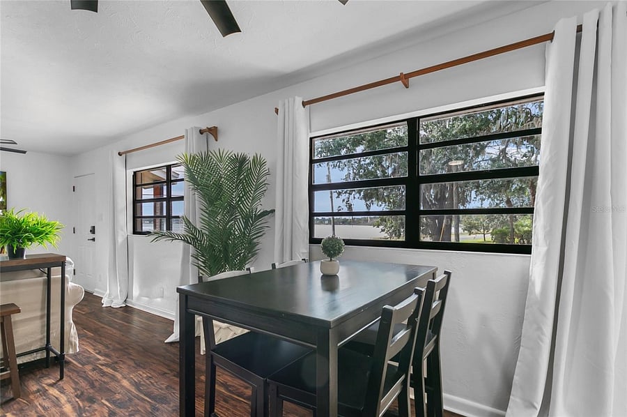 dining table near kitchen