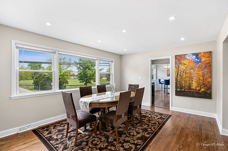 Elegant separate dining room
