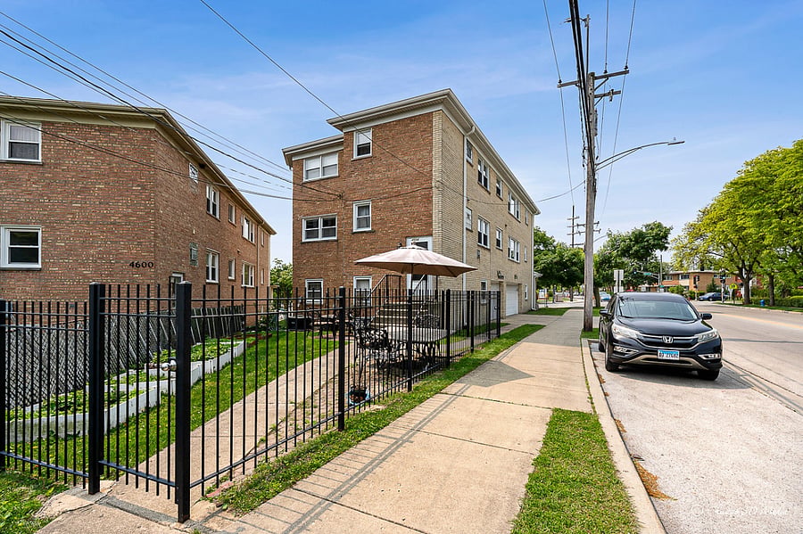 Easy street parking with three parking spots directly in front of property.