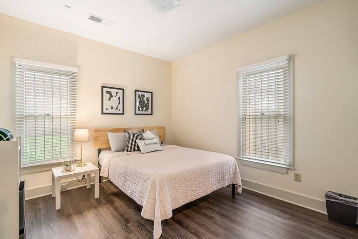 Bedroom 2 features a comfy queen bed and spacious closet.