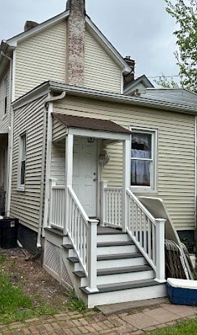 Entrance to your rear apartment