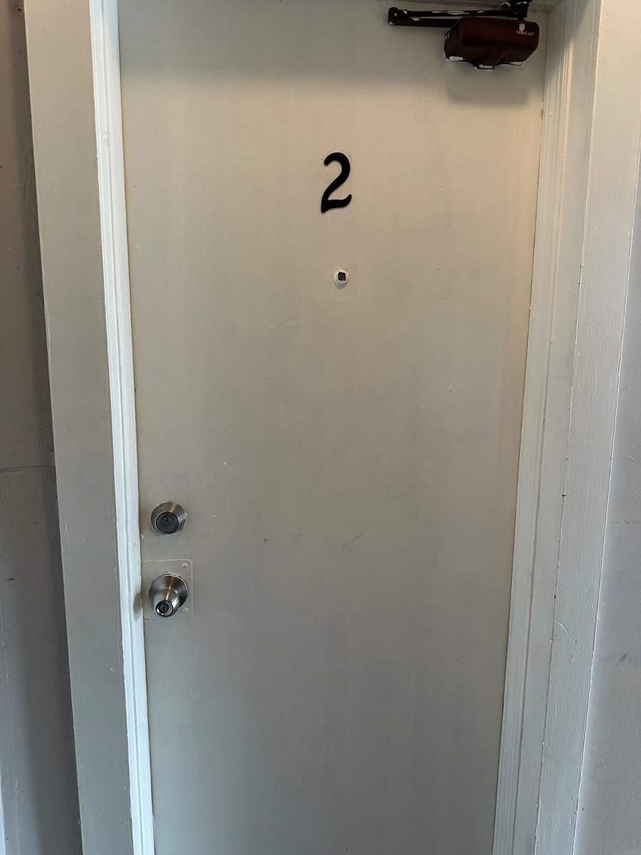 Interior door to your private apartment