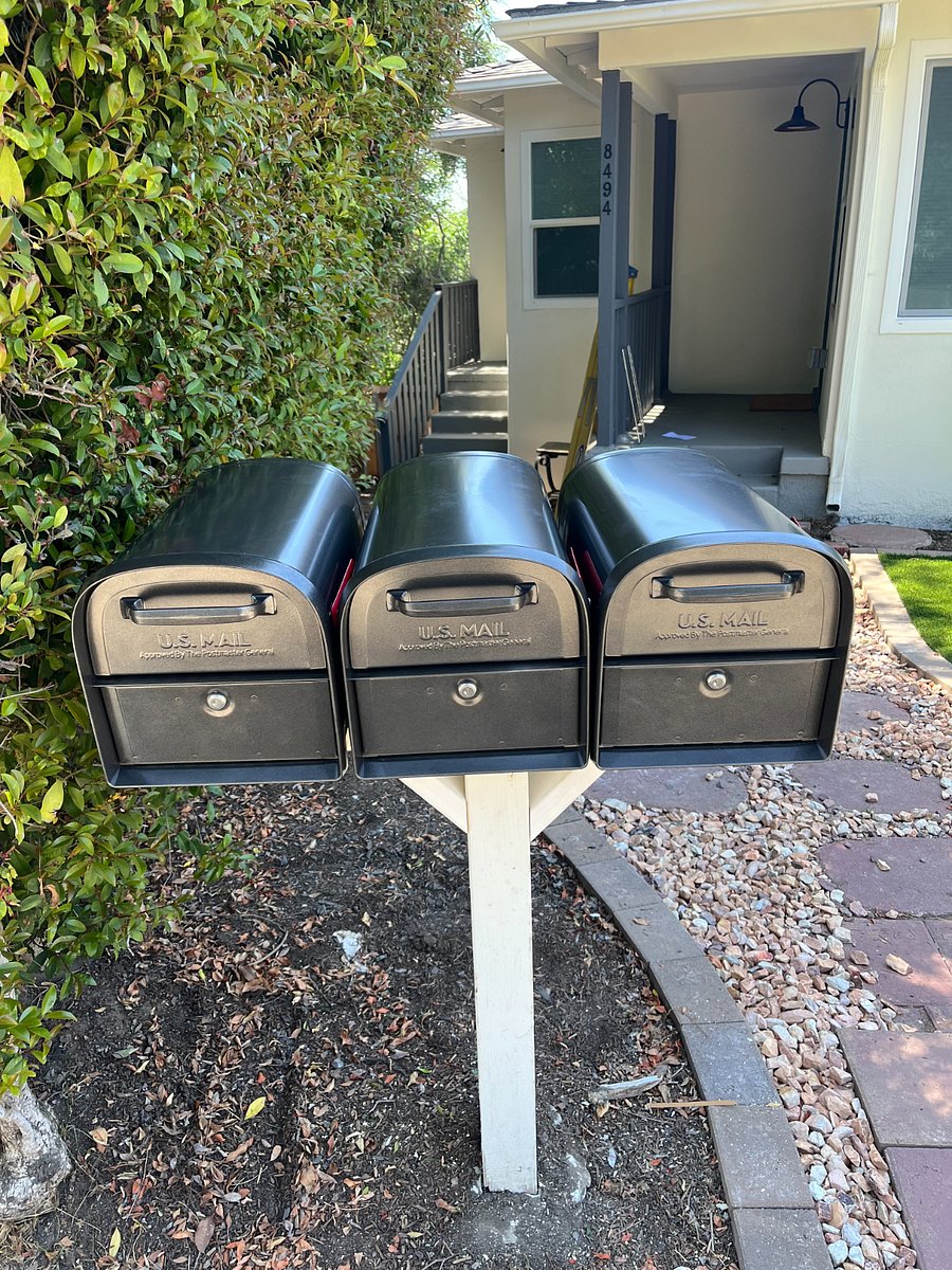 Locking mailboxes for security. This unit is part of a triplex. All neighbors are quiet, nice people.