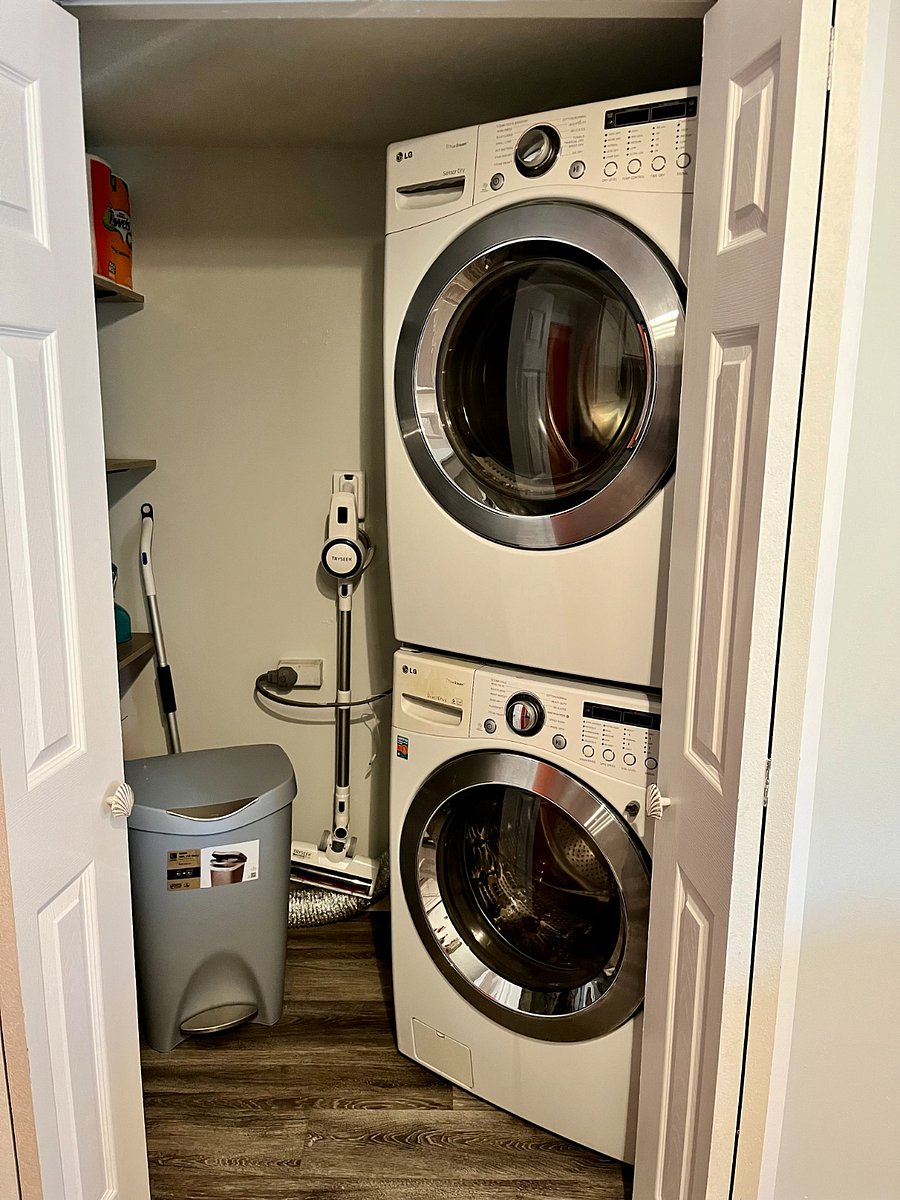 Fully stocked laundry room