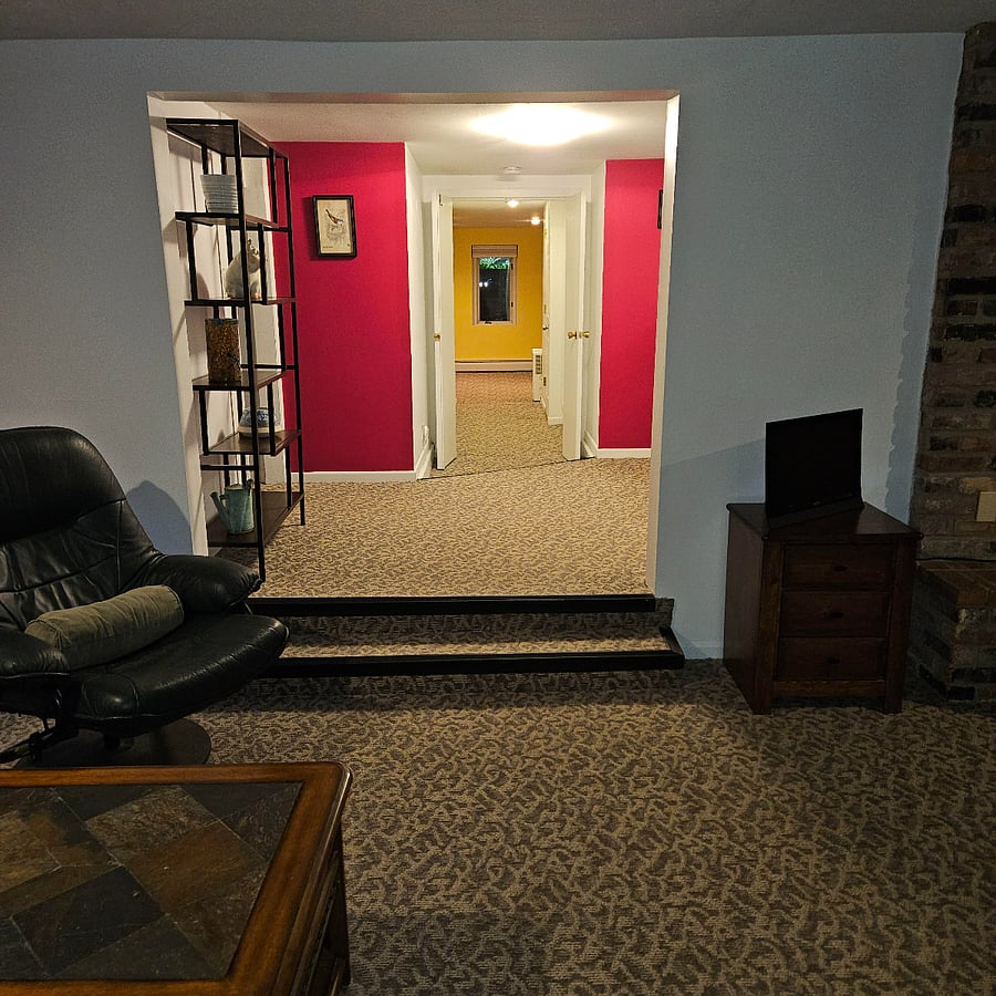 Living room thru master bedroom view