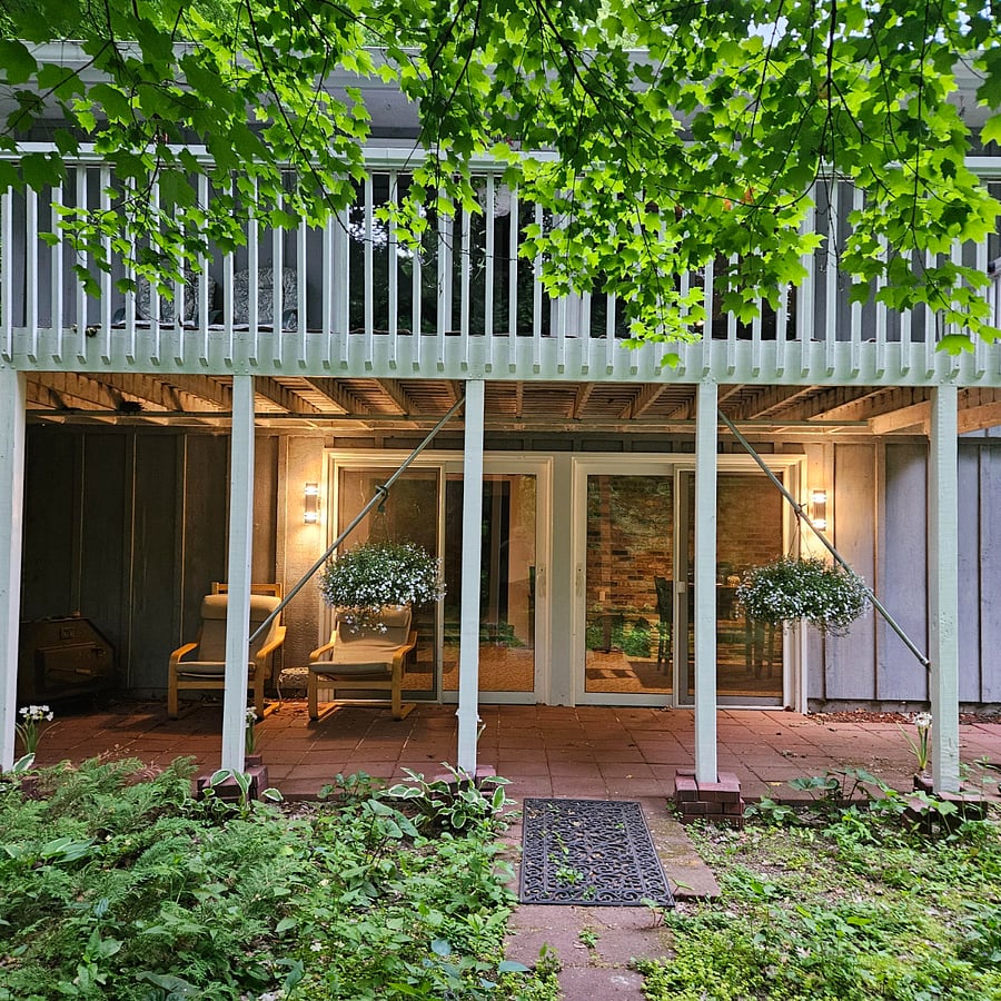 Walkout patio