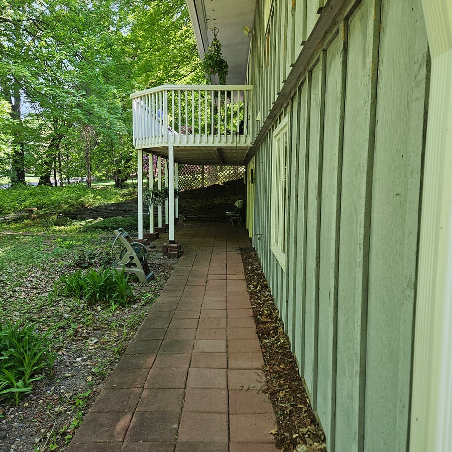 Walk out patio