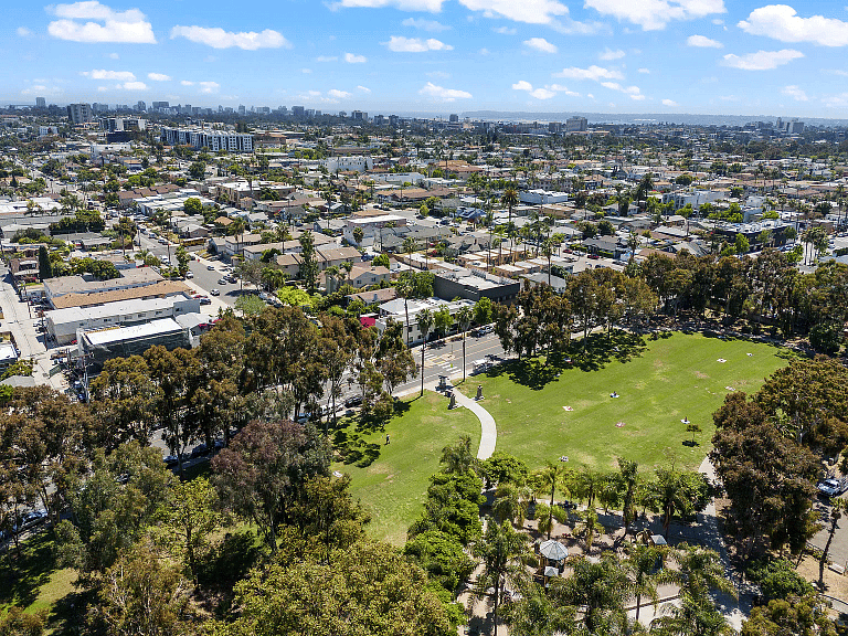 Trolley Barn Park is just three blocks away!
