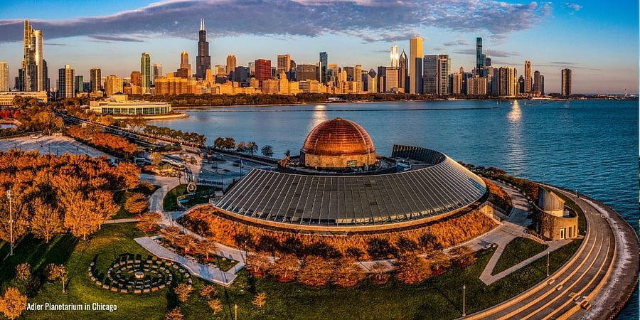 1 mile from the Adler Planetarium
