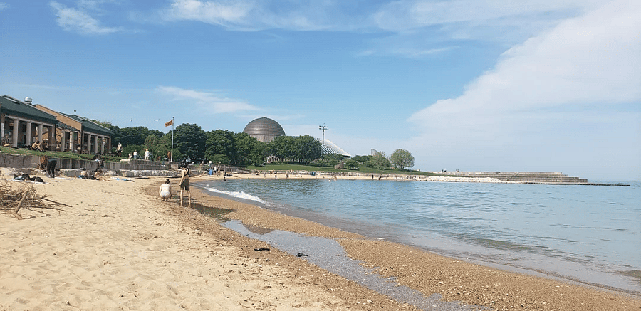 Just over a mile to 12th street beach