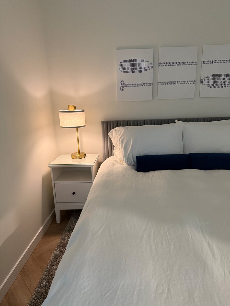 Soft bedside light with built in charger (USB to USB C adapter provided)