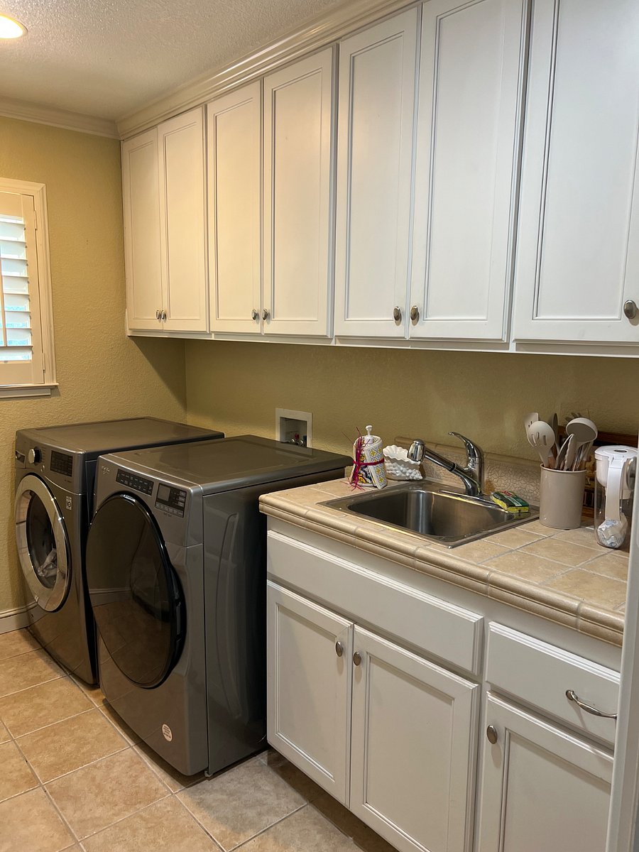 Kitchenette sink. The washer and dryer may be moved to outside deck. It will be a shared washer and dryer. 