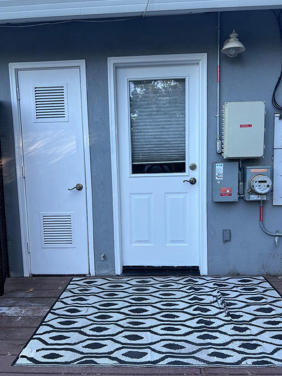 Door to enter home, it's the room door. 