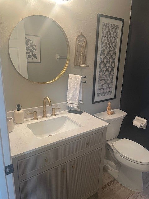 Updated bath vanity with large walk-in shower