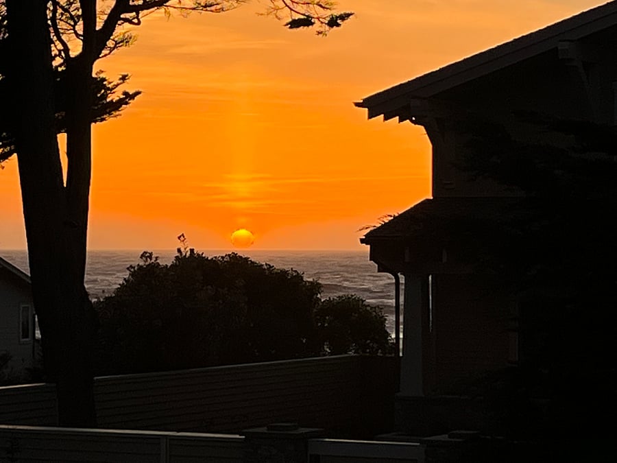 The view from the front porch!  No kidding!