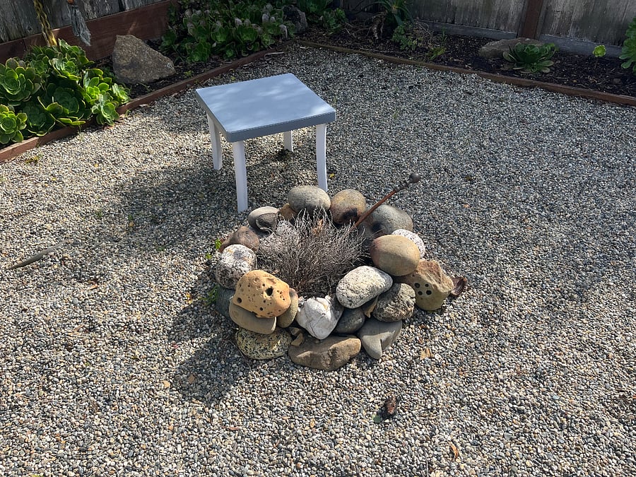 Back yard firepit