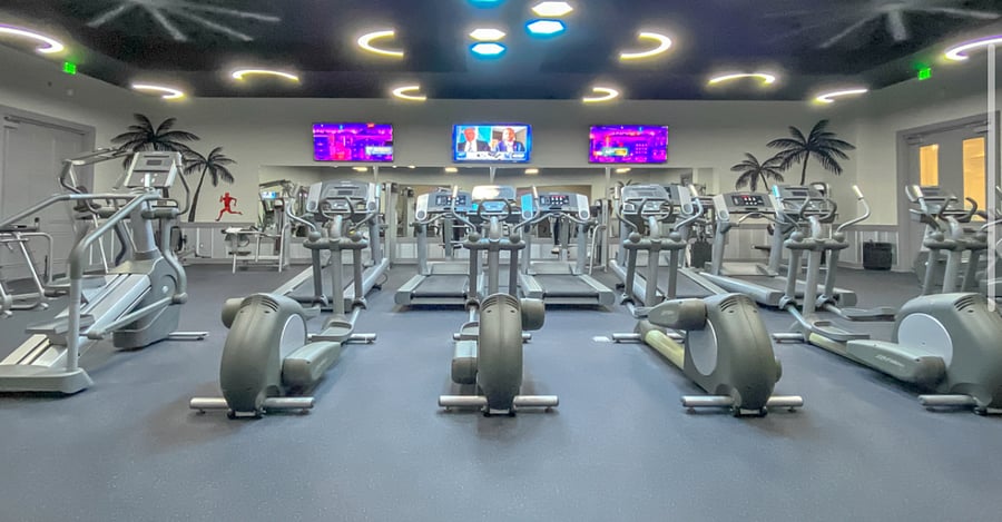 Flat Screen TVs throughout the Fitness Center