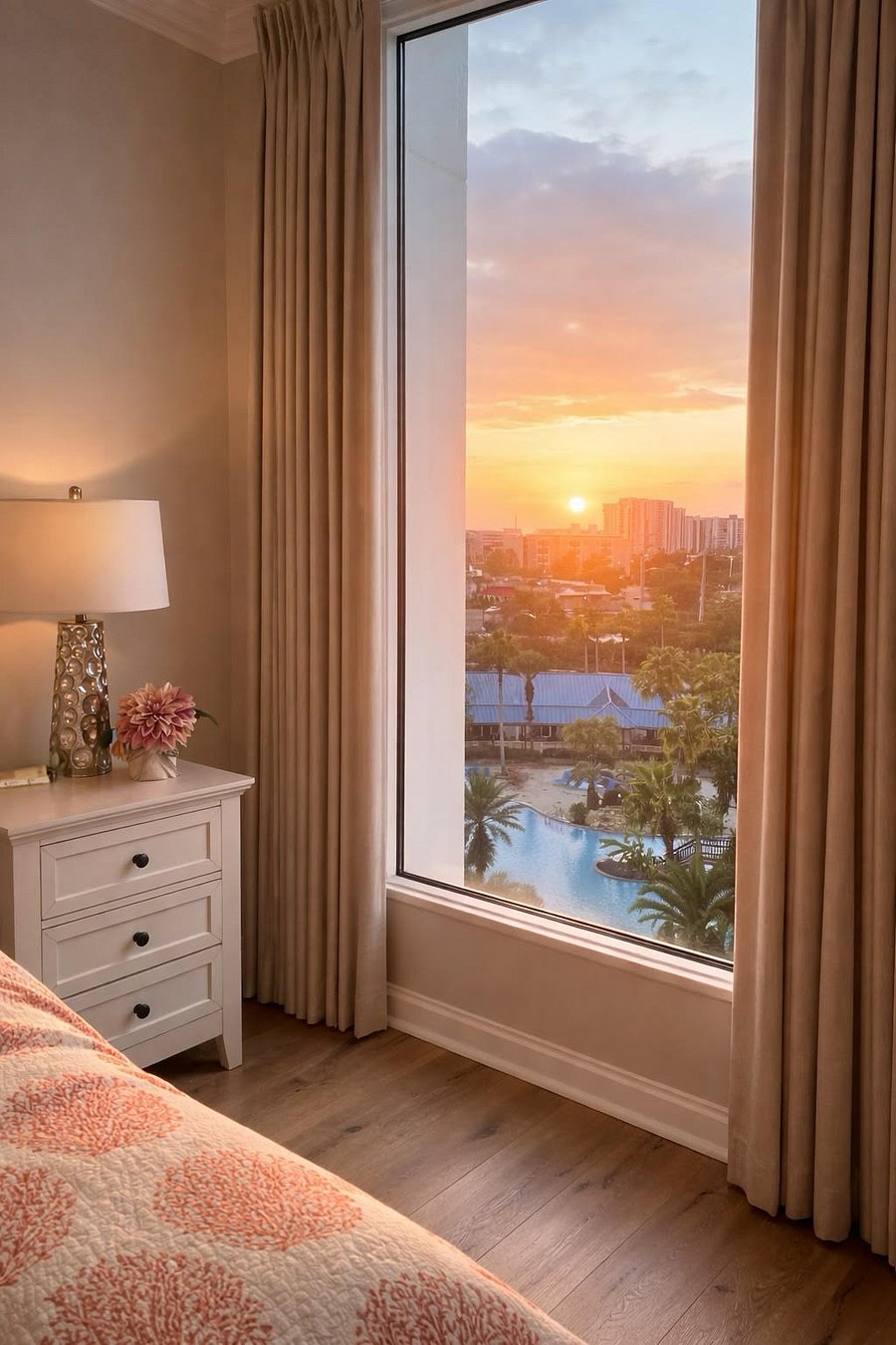 Stunning Sunsets from your Primary Bedroom Suite