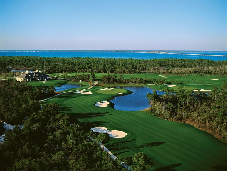 The beautiful Kelly Plantation Golf Course is right around the corner