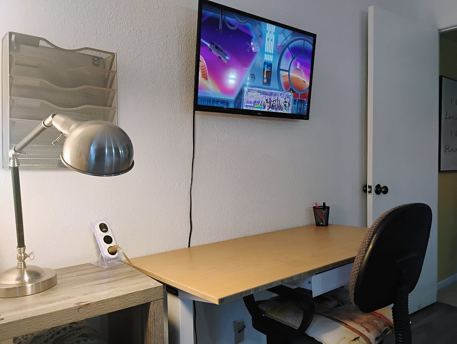 Bedroom 2 has private workspace