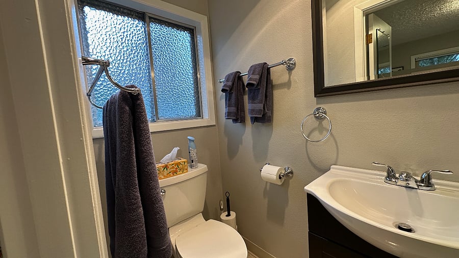 King Bedroom - Private Bath with Shower.