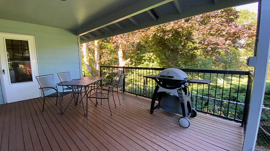 Back Deck with Grill and Table