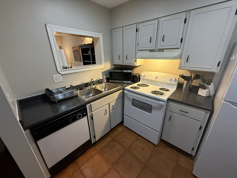 Kitchen features all the appliances needed and has an open floor plan for great flow!
