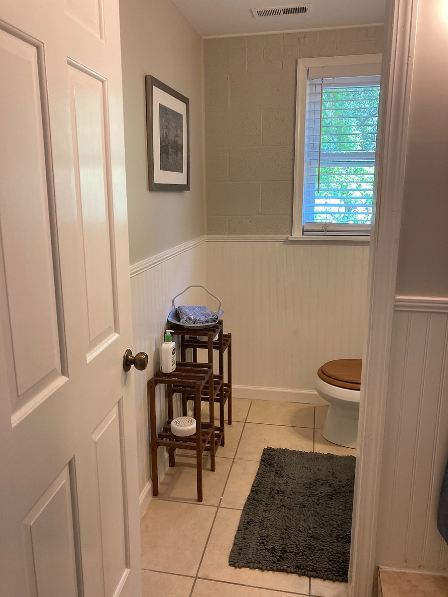 Sparkly clean bathroom! (Starter essentials provided including toilet paper).