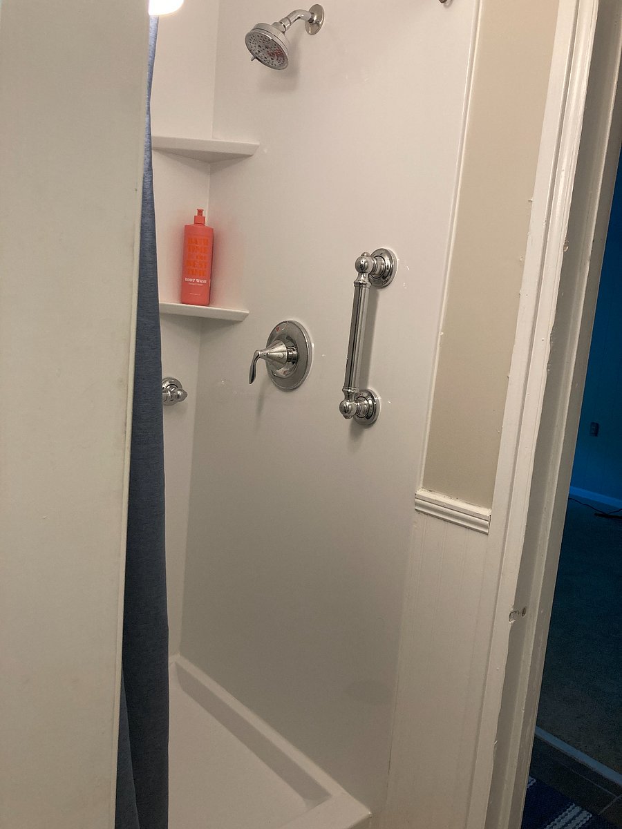 Brand new walk in shower!