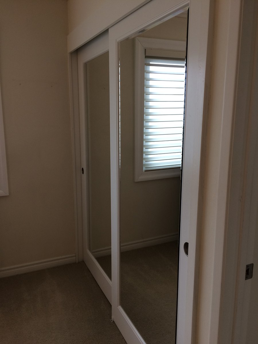 Large mirror closet