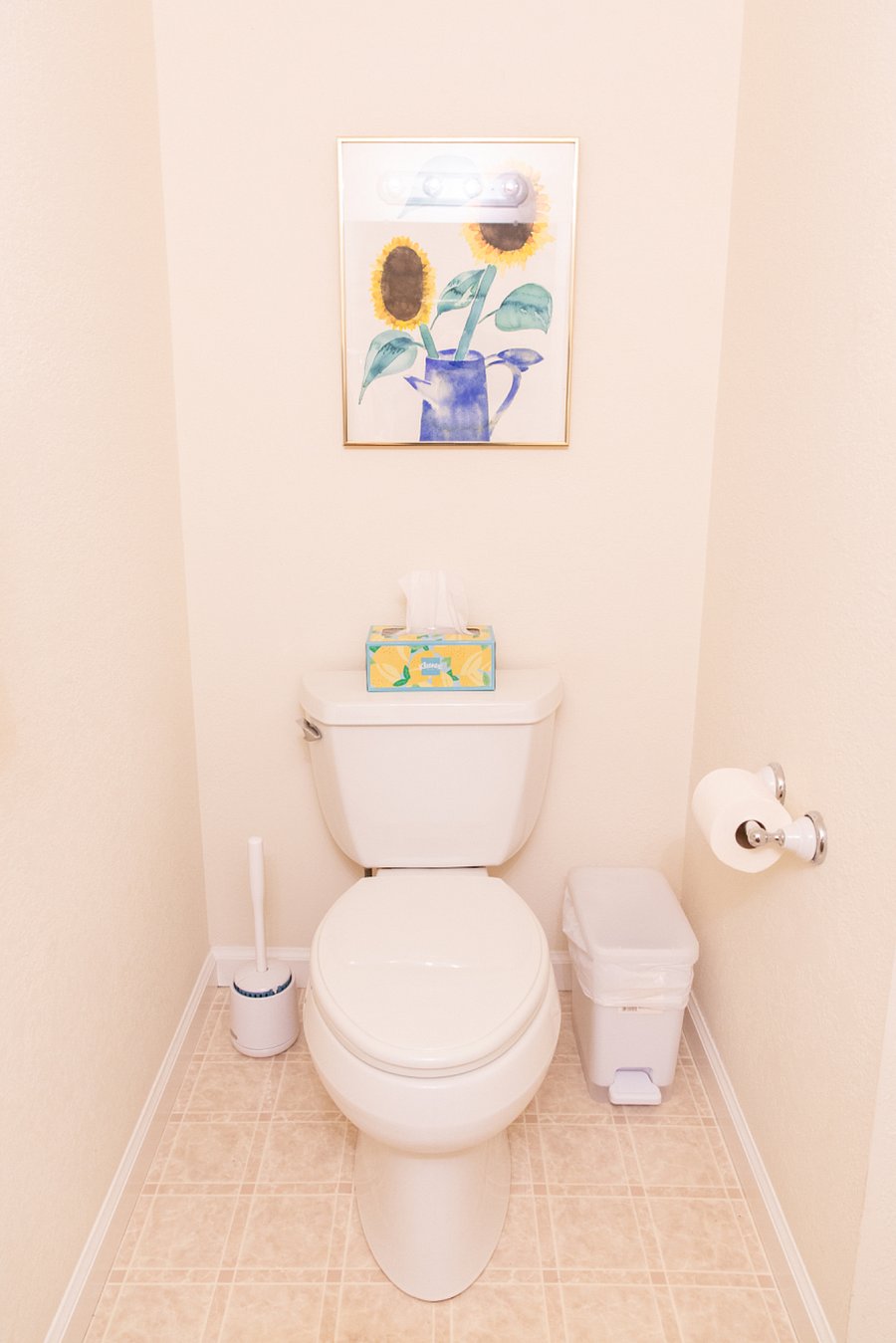 1/2 bath downstairs.