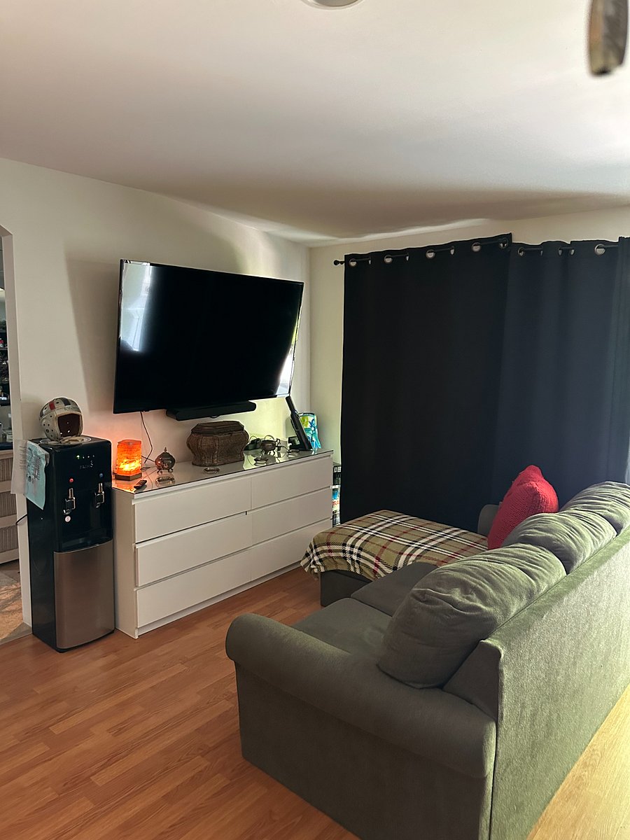 Separate duplex with own entry and private yard. Share the driveway. Only parking usage is on the single car garage side. Or out in the street.s