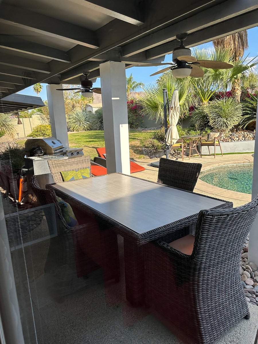 Open living great room concept for indoor and outdoor living and entertainment. This home is three bedroom two bath home. Separate and private yard including pool and spa and outdoor tv with Sonos surround.
