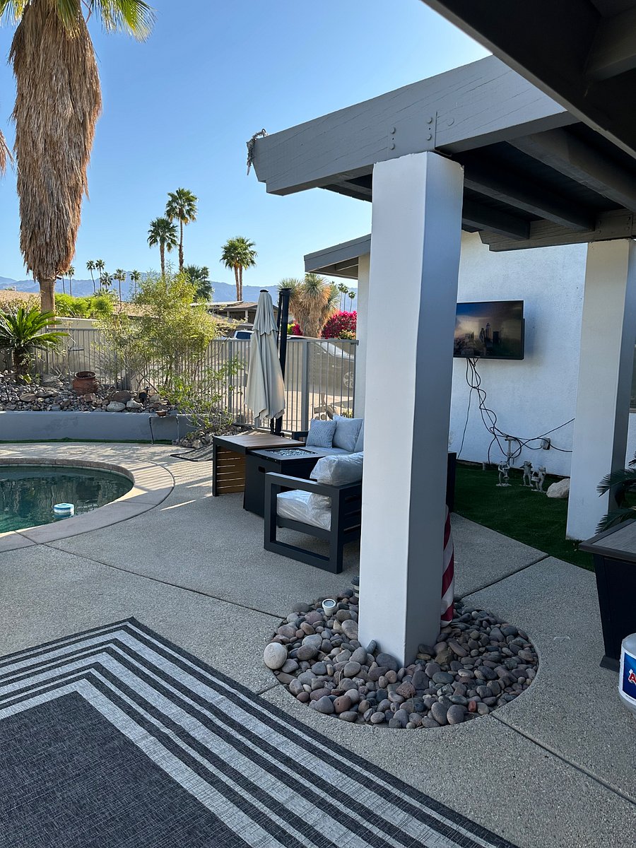 Open living great room concept for indoor and outdoor living and entertainment. This home is three bedroom two bath home. Separate and private yard including pool and spa and outdoor tv with Sonos surround.