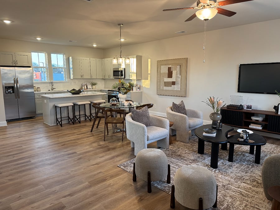 Open floor plan
