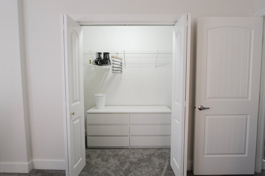 Primary closet (upstairs)