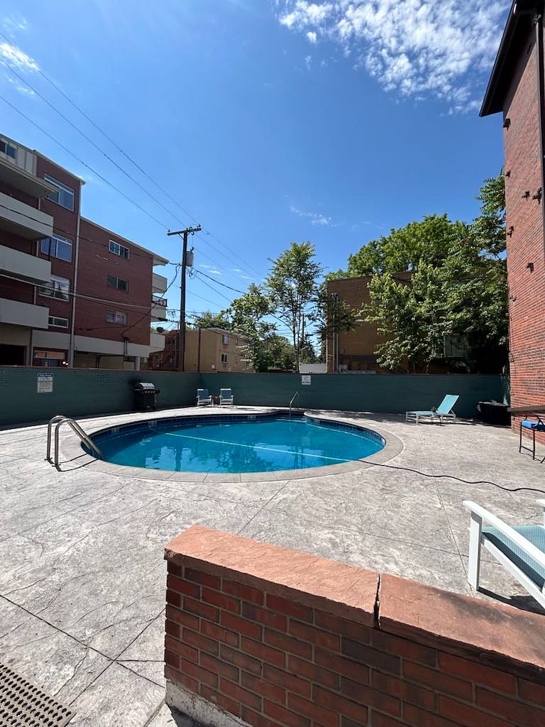 You won't find a pool just for residents very often!  