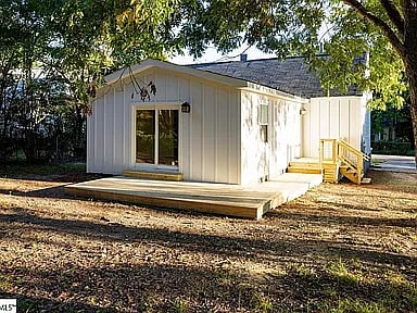 Back porch at master bedroom.