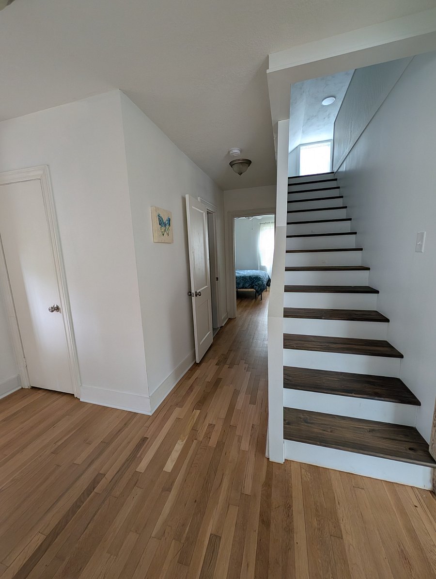 Hall looking toward second bedroom.