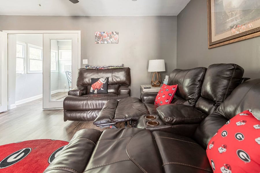 Living room with recliners