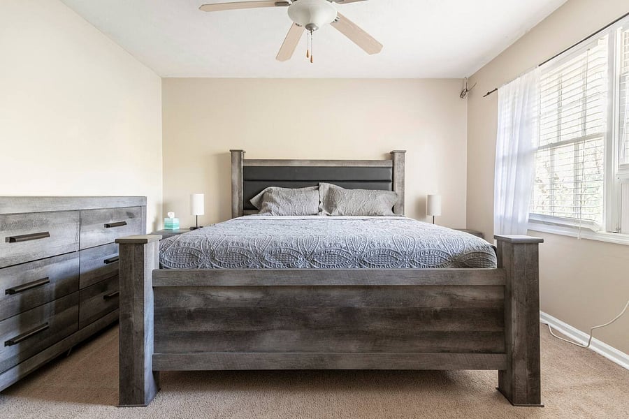 Bedroom 1 with king bed