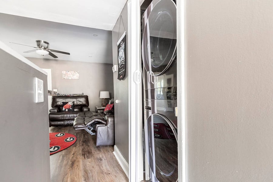 Washer and dryer stack unit